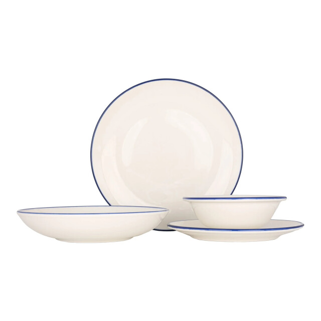 Bonna Serviesset (medium) linea blue 24 delig 6 personen porselein 3365177 large