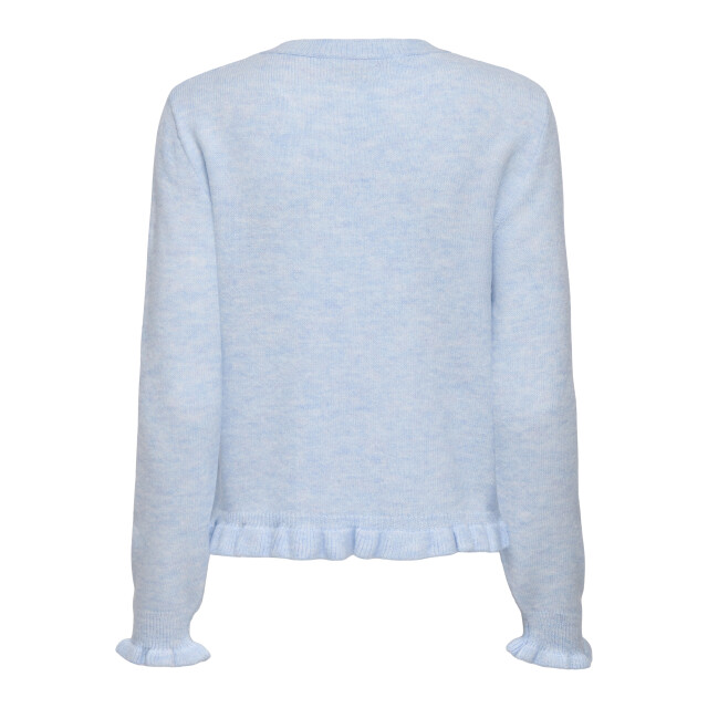 Jacqueline de Yong letty l/s on frill cardigan knt 15363485 cashmere 06741.211.0010 large