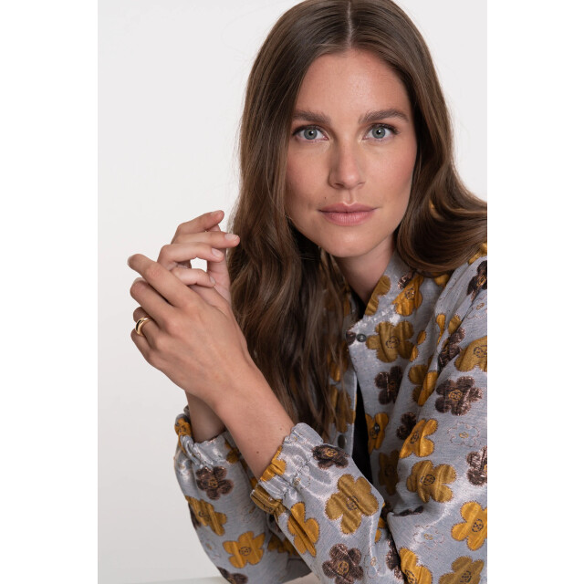 Geisha Bomber jacket 55883-20 -grey/yellow 55883-20-0925 large