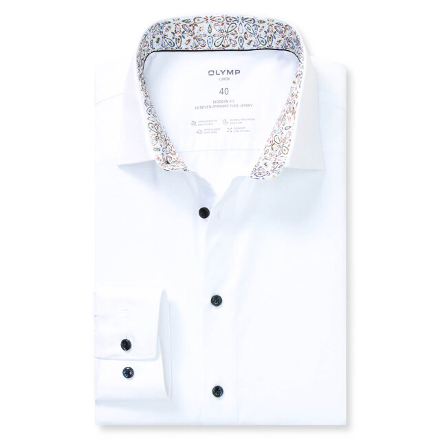Olymp Luxor 24/7 modern fit dress shirt 108027-001-44 large