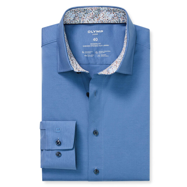 Olymp Luxor 24/7 modern fit dress shirt 108023-001-45 large