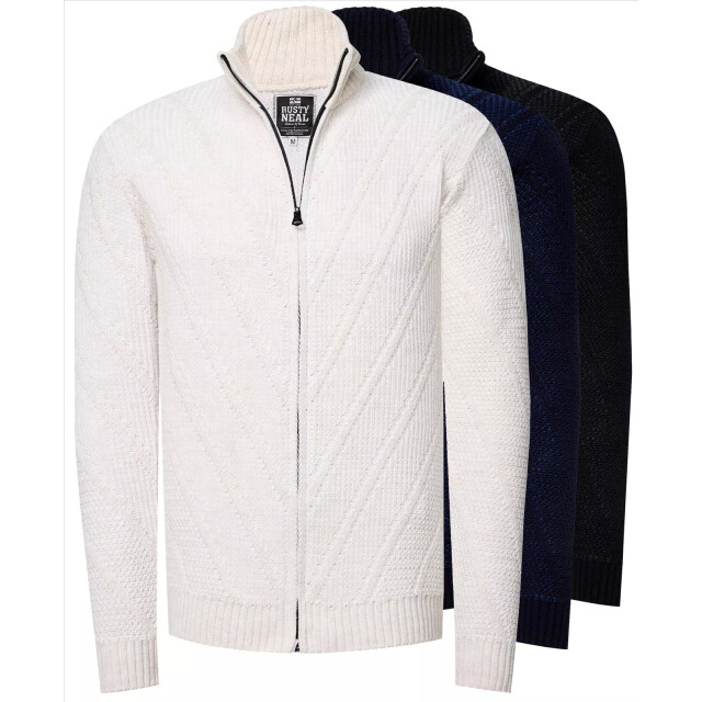 Rusty Neal heren vest kabel - gebreid italianstyle 13446-1-1 large