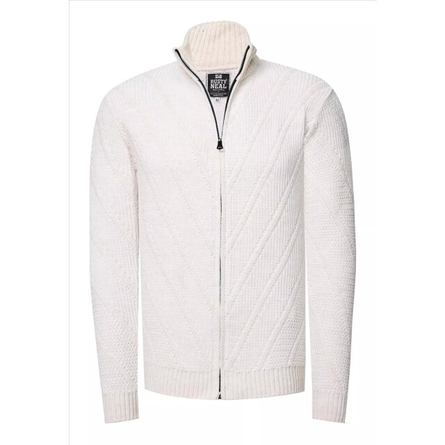 Rusty Neal heren vest kabel ivoor gebreid italianstyle 13446 large