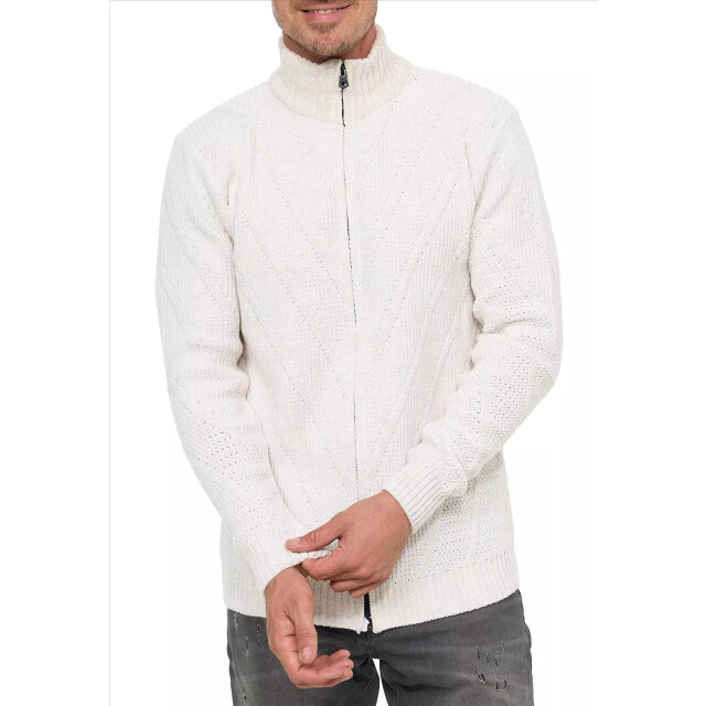 Rusty Neal heren vest kabel ivoor gebreid italianstyle 13446 large
