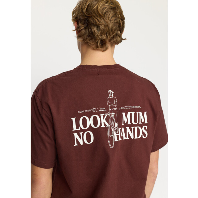 Revolution Application t-shirt burgundy 1428 MUM-BURGUNDY large