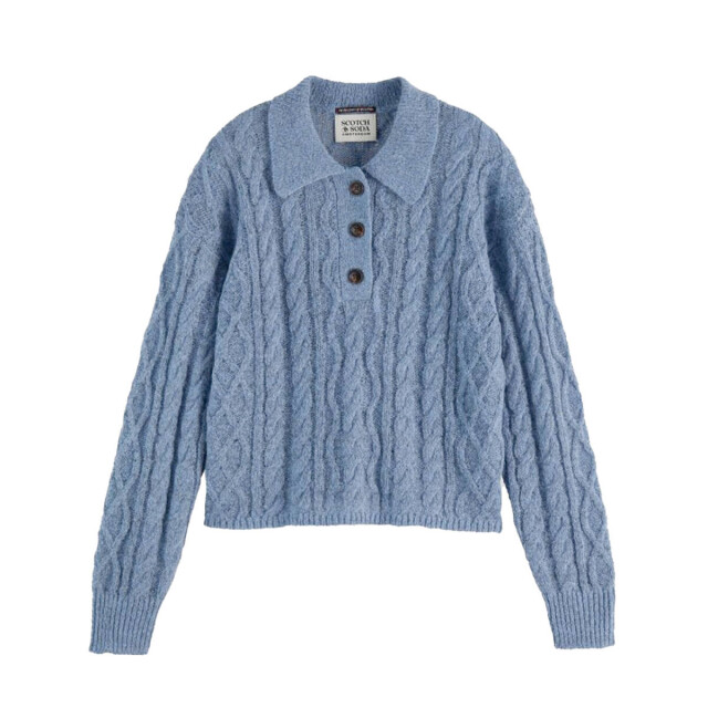 Scotch & Soda Pullover u9b01033t Scotch & Soda Pullover voor Dames in de kleur Blauw - Maat XS large