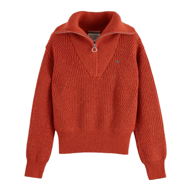 Scotch & Soda Pullover u9b01037t Scotch & Soda Pullover voor Dames in de kleur Rood - Maat XL large