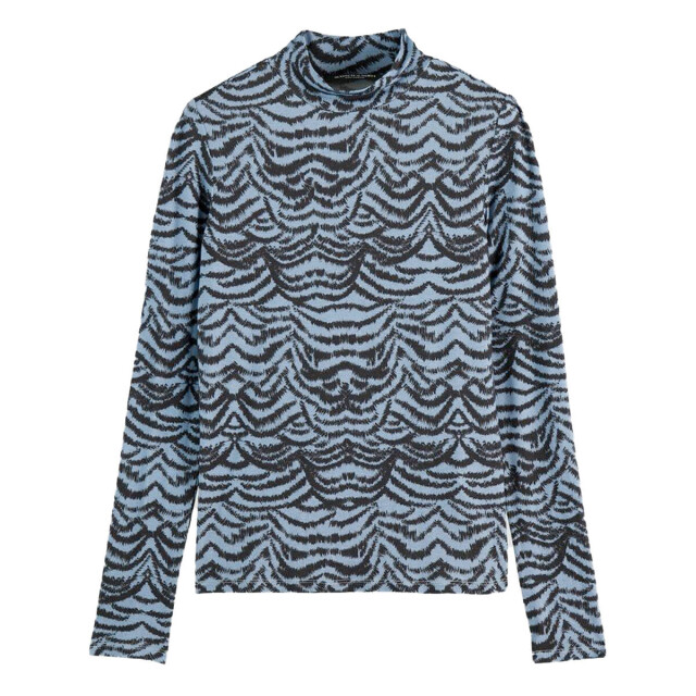 Scotch & Soda Top lange mouw u9b00884t Scotch & Soda Top lange mouw voor Dames in de kleur Blauw - Maat XS voor Dames in de kleur Blauw - Maat XS large