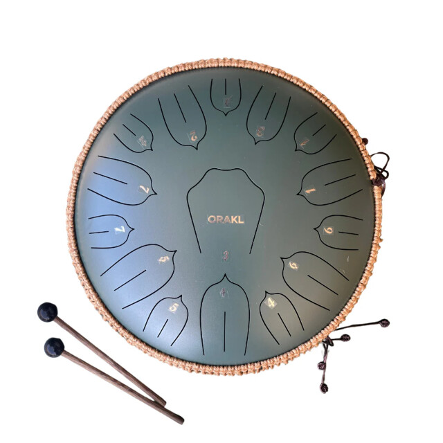 Orakl Steel tongue drum elysium bosgroen 3371368 large