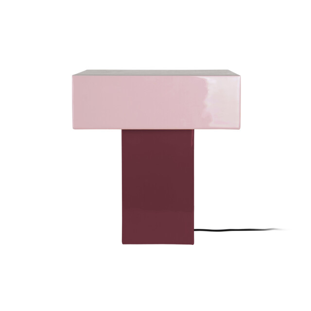 Leitmotiv tafellamp grato recto dark mauve & soft lavender 3259605 large