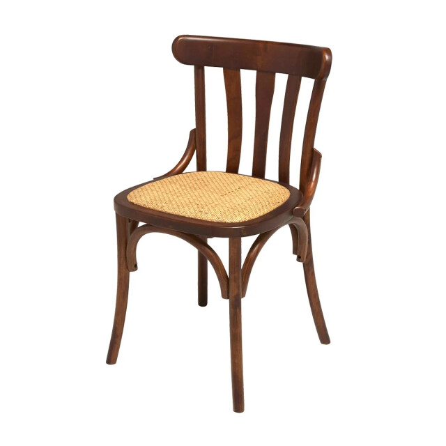 Signature Set van 2 stoelen in massief berkenhout met een bruine afwerking en een zitting 3357683 large