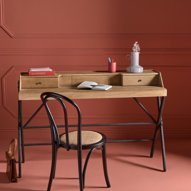 Signature Set van 2 stoelen in beukenhout met zwarte afwerking en rotan zitting troquet 3357682 large