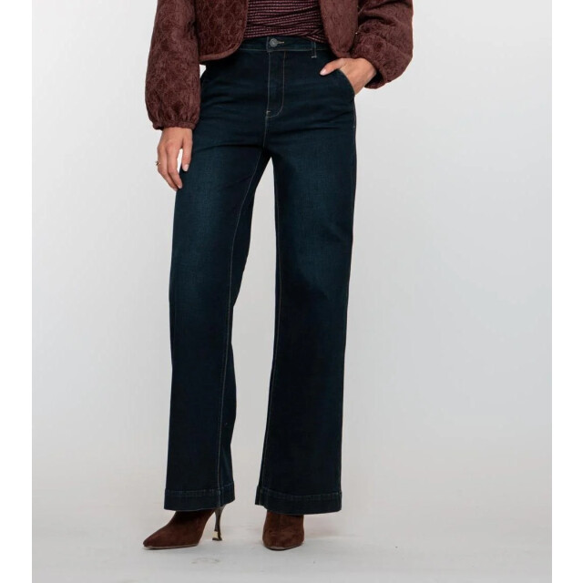 Geisha 51803-10 880 jeans wide dark blue black denim 51803-10 880 large