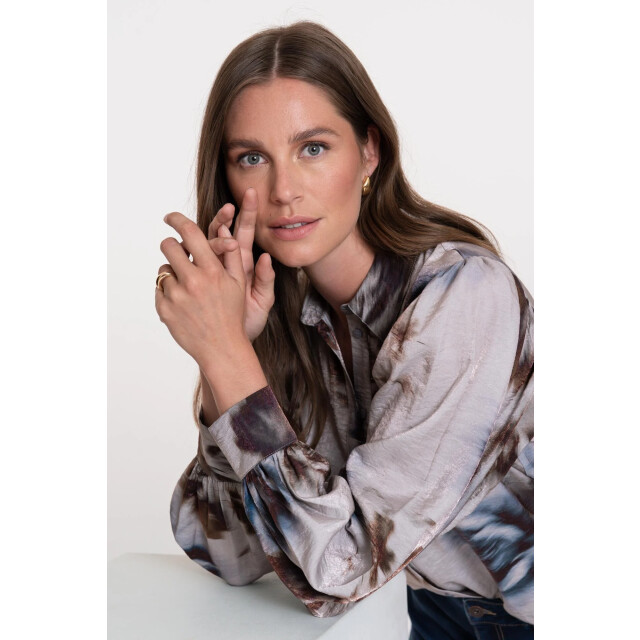 Geisha 53936-20 925 blouse grey/blue 53936-20 925 large