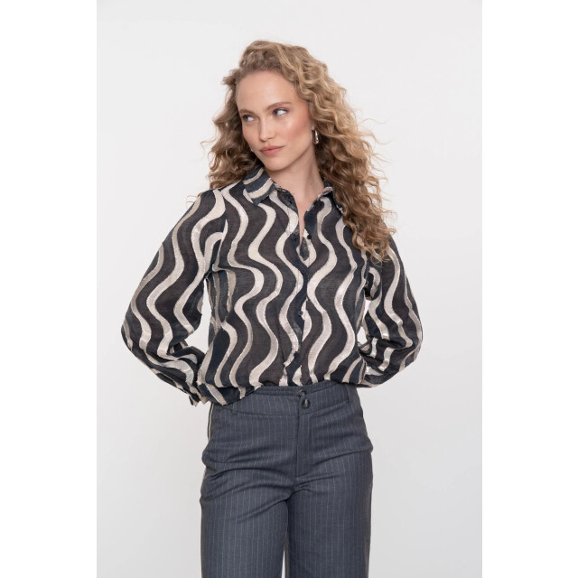 Geisha 53915-20 999 blouse black/gold 53915-20 999 large