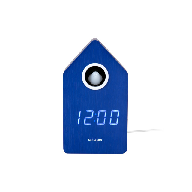 Karlsson wekker cuckoo led cobalt blue 3259413 large