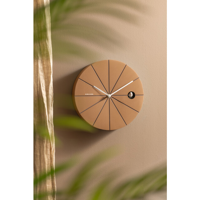 Karlsson wandklok destacado cuckoo mocha brown w. earth brown- Ø28cm 3259483 large