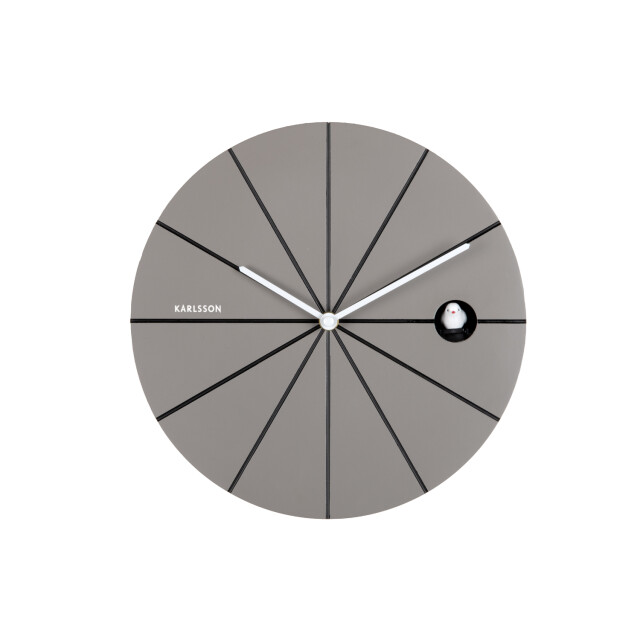 Karlsson wandklok destacado cuckoo dark grey w. black- Ø28cm 3259484 large