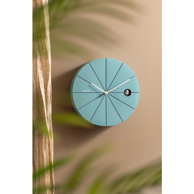Karlsson wandklok destacado cuckoo air blue w. classic blue- Ø28cm 3259482 large