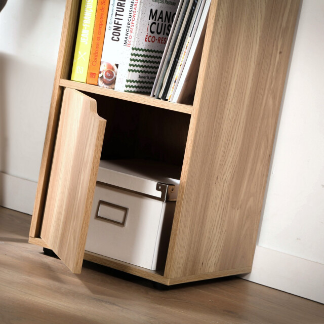 CaliCosy 4-vaks kast, houtdecor, 2 deuren 2931755 large