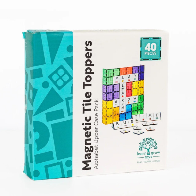 Learn and Grow Toys Learn and grow magnetische toppers hoofdletters 40 delig MTT-40PC-ALUC large