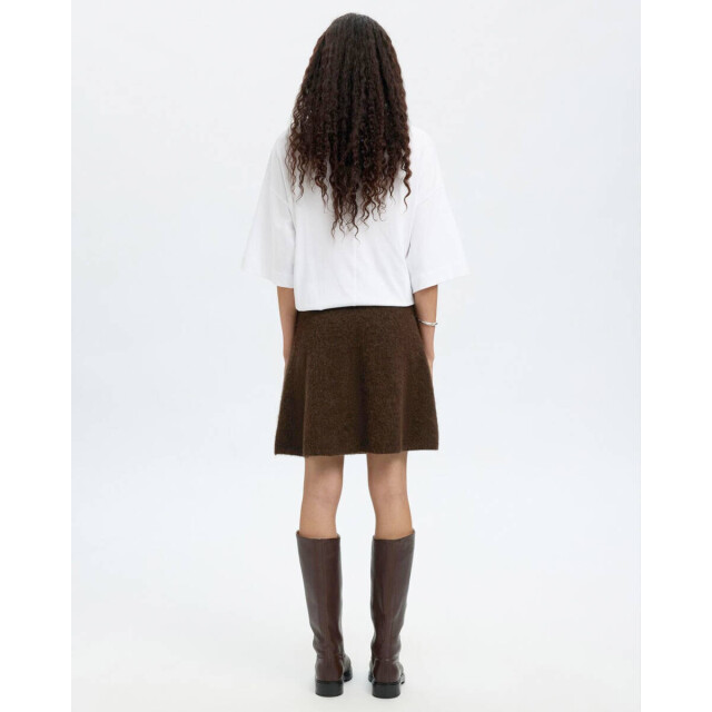 Selected Femme Rok 16099366 lulu Selected Femme Rok voor Dames in de kleur Donker bruin - Maat XS voor Dames in de kleur Donker bruin - Maat XS large