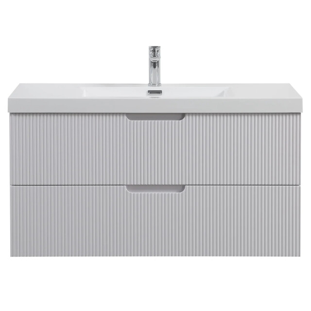 Badplaats Badkamermeubel set thermis 100cm - badmeubel met wastafel 3375946 large