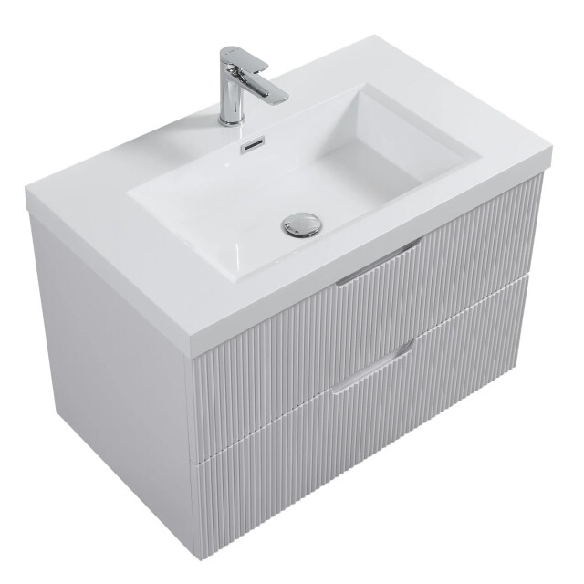 Badplaats Badkamermeubel set thermis 80cm - badmeubel met wastafel 3375947 large