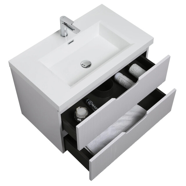 Badplaats Badkamermeubel set thermis 80cm - badmeubel met wastafel 3375947 large