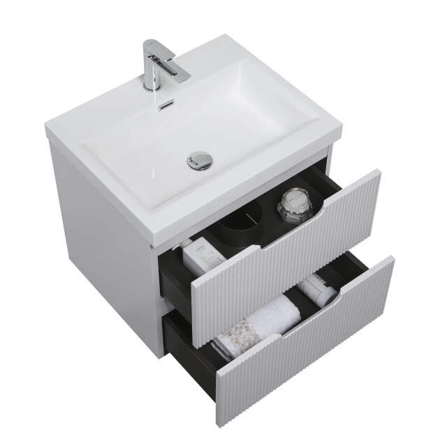 Badplaats Badkamermeubel set thermis 60cm - badmeubel met wastafel 3375948 large