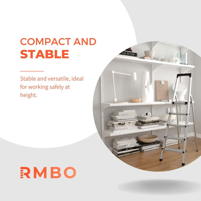 RMBO ® huishoudtrap 5 treden brede treden 3374463 large