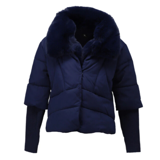 K-Design Puffer jacket b902- B902-navy large