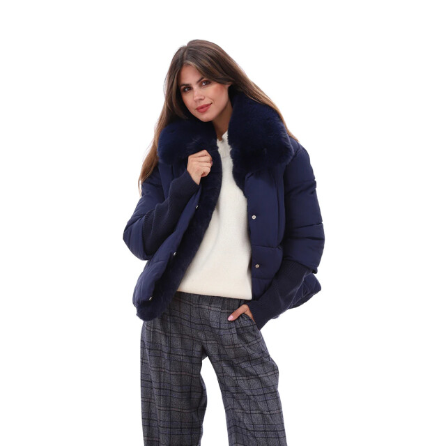 K-Design Puffer jacket b902- B902-navy large