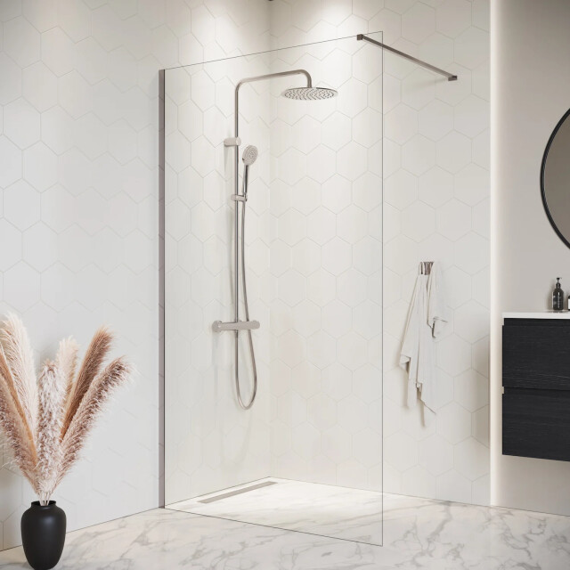 Badplaats Douchewand florida 140 x 200 cm chroom – inloopdouche 8 mm 3378068 large