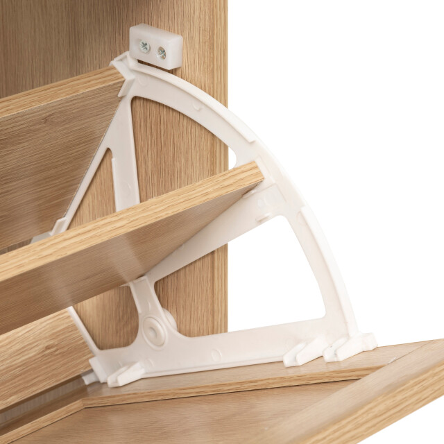 4goodz Schoenenkast ubud 24x60x113 cm 3 lades voor 12 paar - 3378080 large