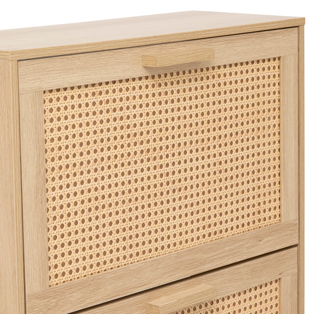 4goodz Schoenenkast ubud 24x60x113 cm 3 lades voor 12 paar - 3378080 large