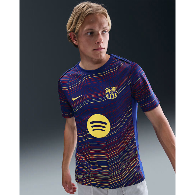 Nike fcb mnk df acdpr ss top k hmpm trainingshirt replica voetbal - 072926_200-L large