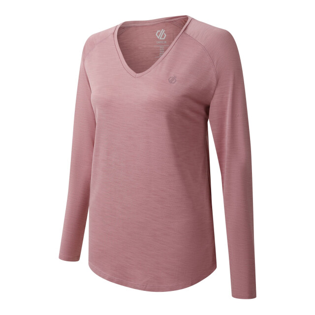 Dare2b Dames discern t-shirt met lange mouwen UTRG5037_lilas large