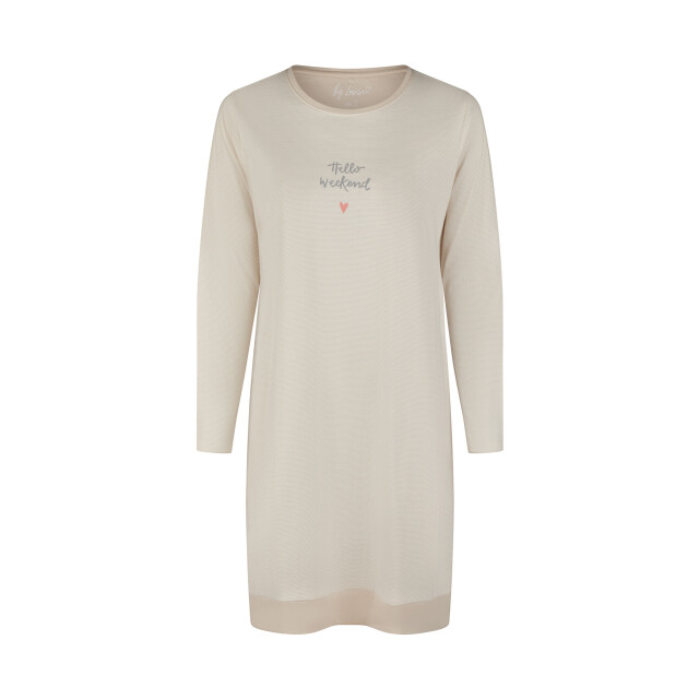 By Louise Dames nachthemd lange mouw gestreept BL-472-02 large