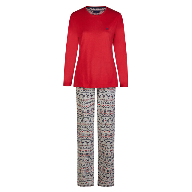 Happy Shorts Dames kerst pyjama set met print norway HS-1078-3 large