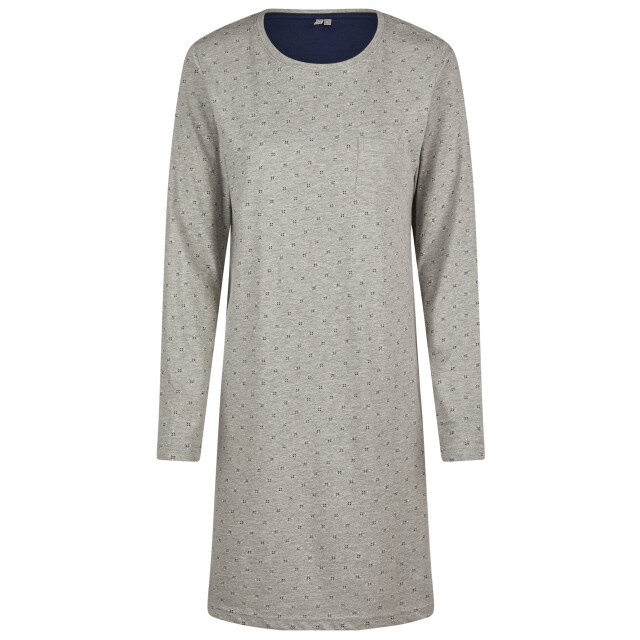 By Louise Dames nachthemd lange mouw katoen gestipt BL-498-02 large