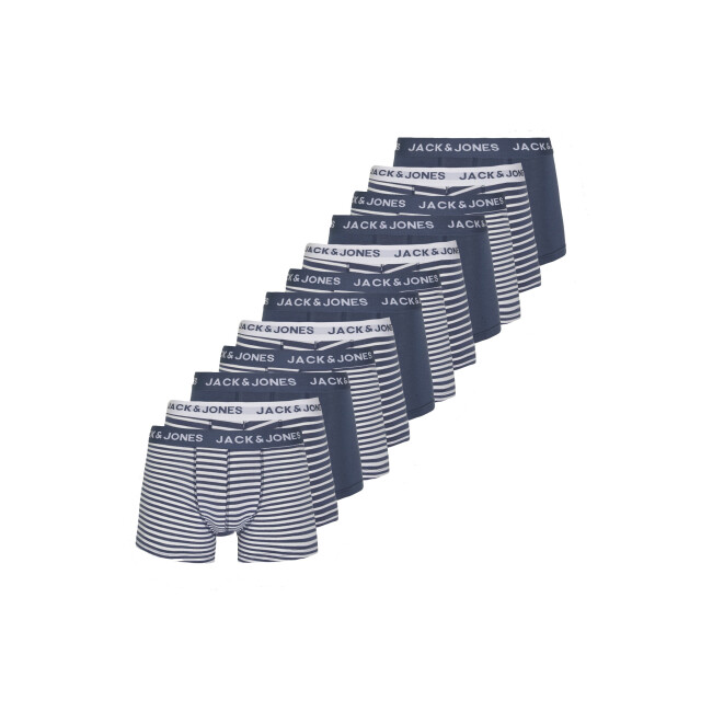 Jack & Jones Heren boxershorts gestreept jacstripes mega multipack 12-pack 12262423-Indigo large