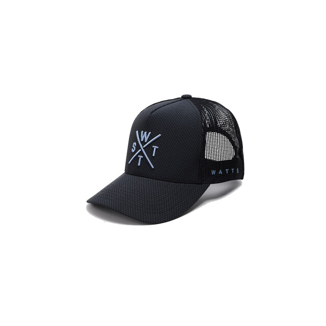 WATTS Unisex cap tribe logo effen donkergrijs/lichtblauw 1TRIBE large