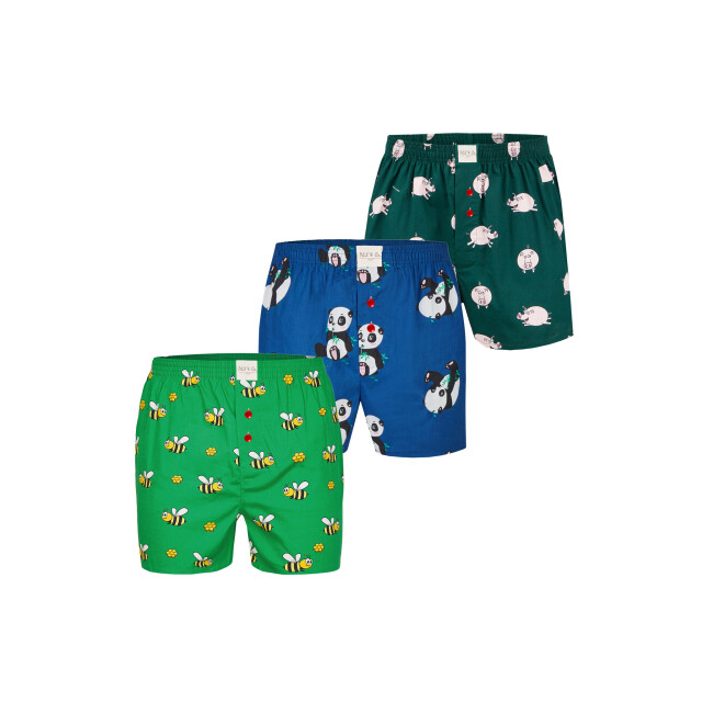 Phil & Co Wijde boxershorts heren met print 3-pack PH-FUN-3 large