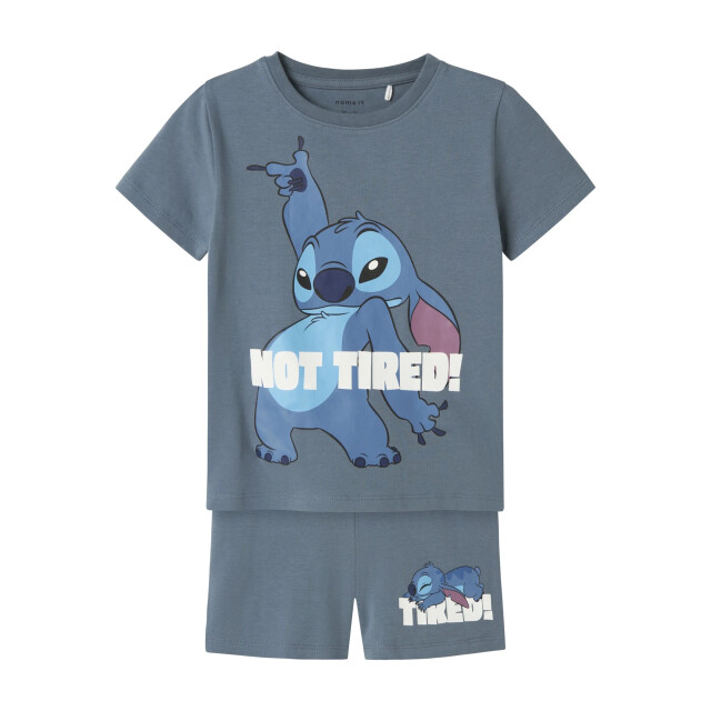Name It Jongens korte pyjama set shortama nmmarush stitch 13243004-Blue Mirage large