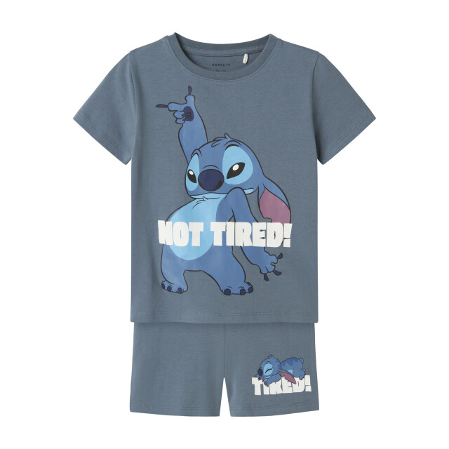 Name It Jongens korte pyjama set shortama nmmarush stitch 13243004-Blue Mirage large