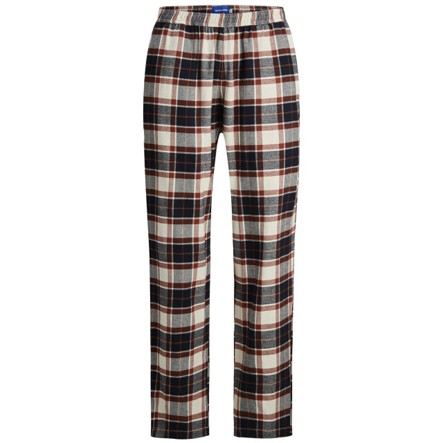 Jack & Jones Heren pyjamabroek flanel lange pijpen jacrimon pants geruit 12182711-Cloud Dancer large