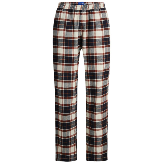Jack & Jones Heren pyjamabroek flanel lange pijpen jacrimon pants geruit 12182711-Cloud Dancer large