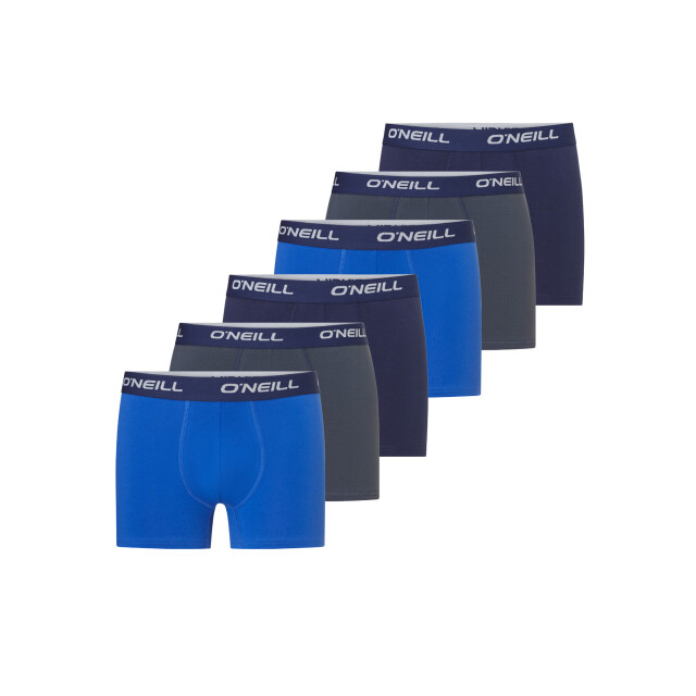O'Neill Heren boxershorts trunks 6-pack blauw/navy/antraciet 900003-4847 large