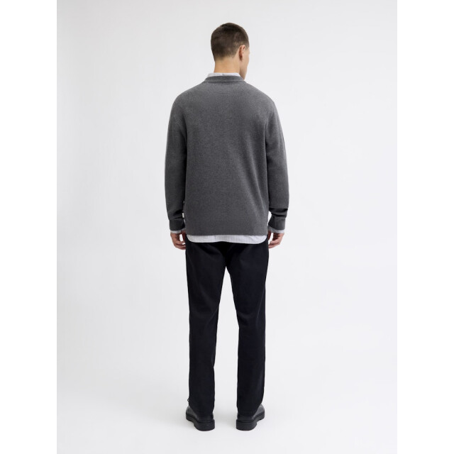 Jack & Jones Jprblamilano stitch knit crew neck sn antraciet 5219.85.0029 large